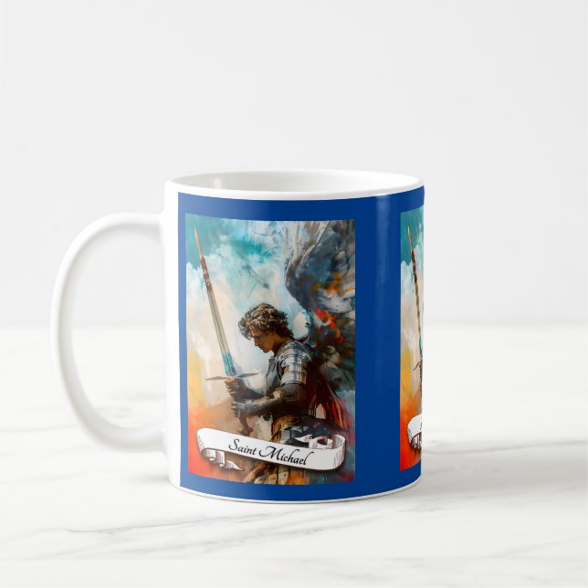 Saint Michael the Archangel Coffee Mug (Left)