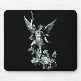 Saint Michael The Archangel Defeating Satan Christ Mouse Pad