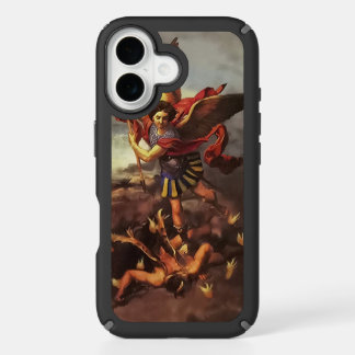 Saint Michael the Archangel, defend us in battle. iPhone 16 Case