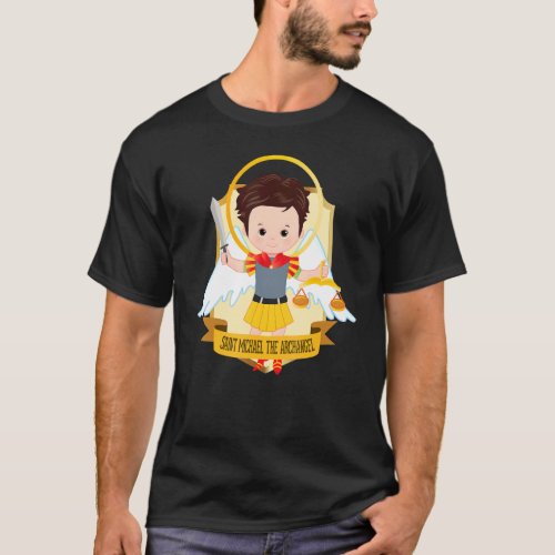 Saint Michael The Archangel For Kids Catholic Boys T_Shirt