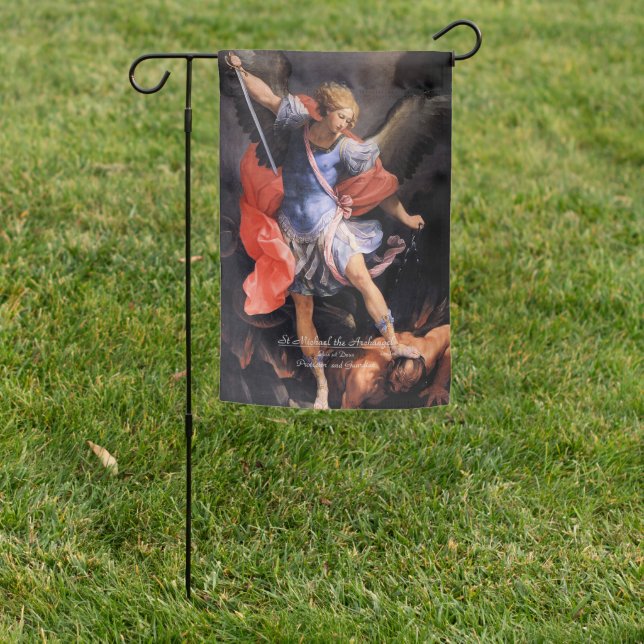 Saint Michael the Archangel Garden Flag (In SItu)