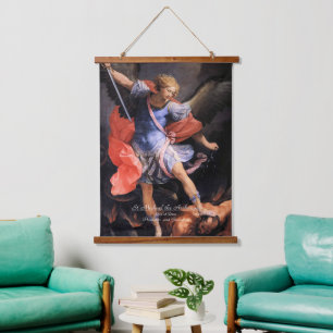 Saint Michael the Archangel Hanging Tapestry