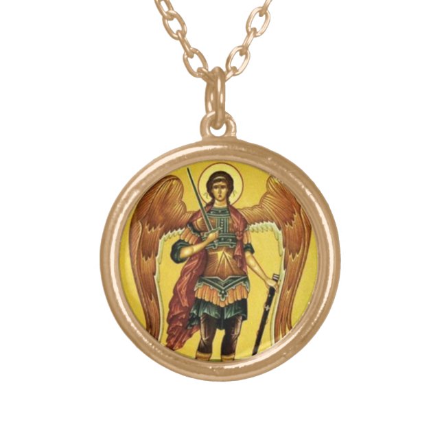 Saint Michael the Archangel Icon Pendant (Front)