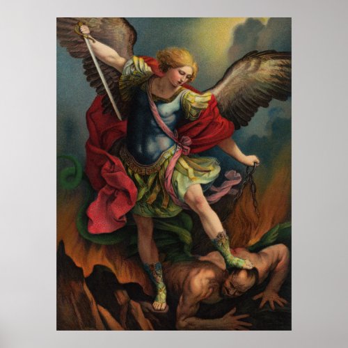 Saint Michael the Archangel Large Poster
