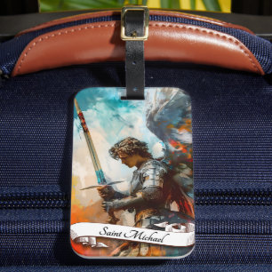 Saint Michael the Archangel Luggage Tag