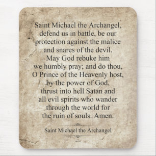 Saint Michael the Archangel Mouse Pad