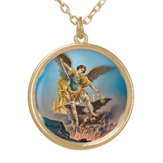 Saint Michael the Archangel Necklace (Front)