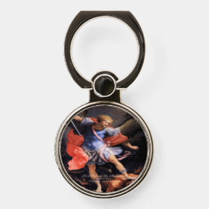 Saint Michael the Archangel Phone Ring Stand