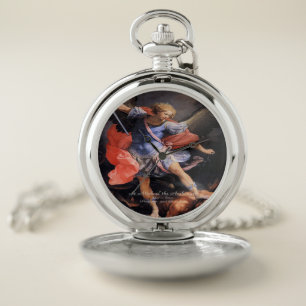 Saint Michael the Archangel Pocket Watch