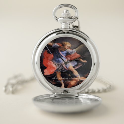 Saint Michael the Archangel Pocket Watch