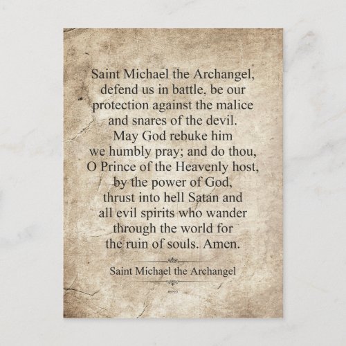 Saint Michael the Archangel Postcard
