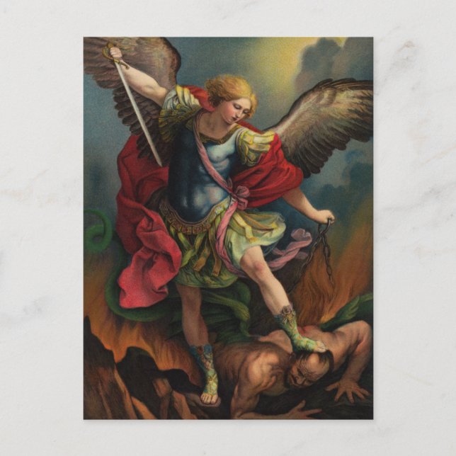 Saint Michael the Archangel Prayer Card (Front)