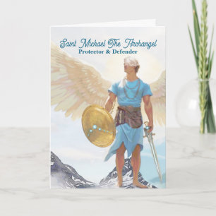 Saint Michael the Archangel Protection Greeting Card