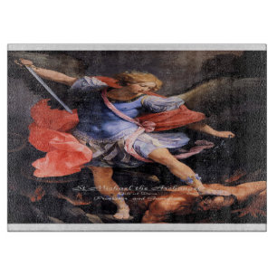 Saint Michael The Archangel Quis ut Deus Cutting Board