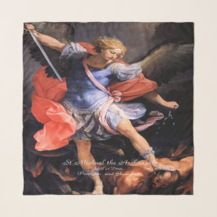 Saint Michael The Archangel Quis ut Deus Scarf