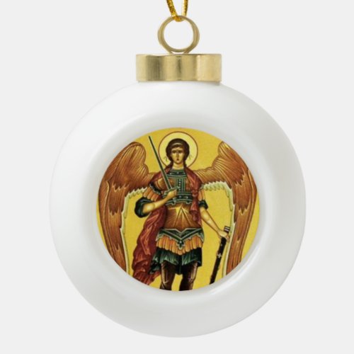 Saint Michael the Archangel Russian Icon Ornament