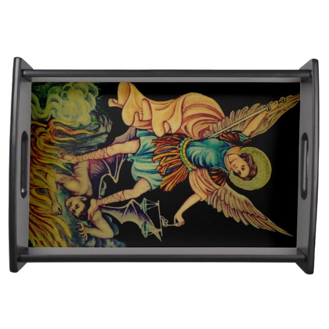 Saint Michael the Archangel Serving Tray (Front)