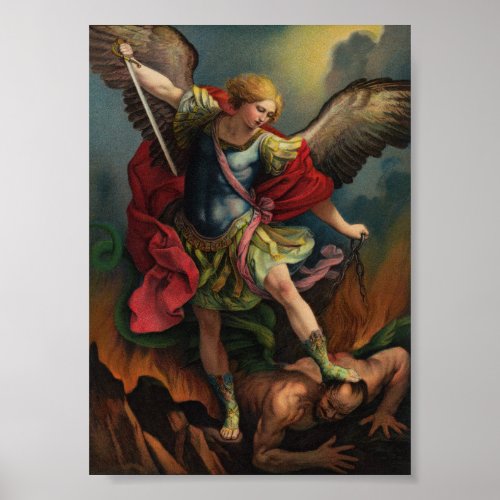 Saint Michael the Archangel Small Poster