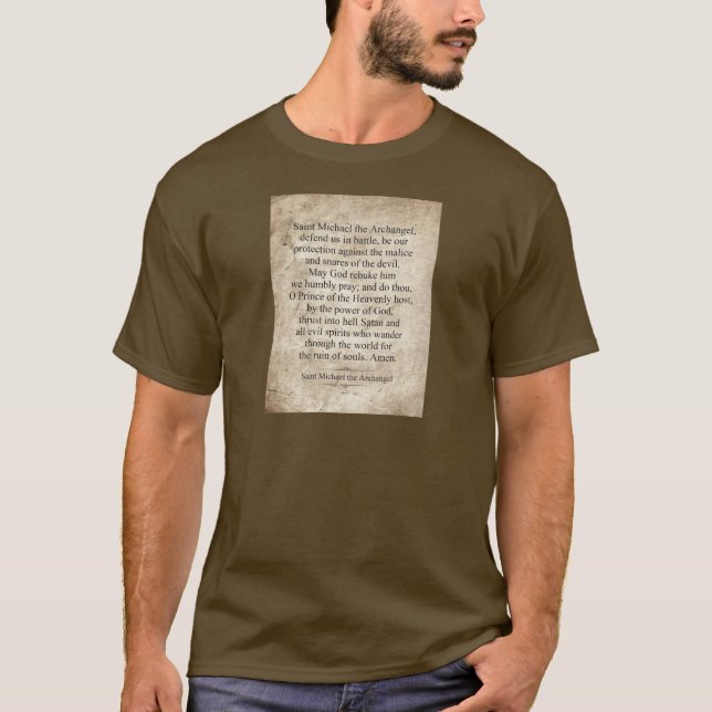 Saint Michael the Archangel T-Shirt (Front)