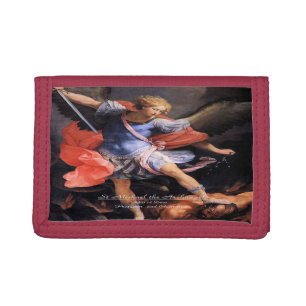 Saint Michael the Archangel Trifold Wallet