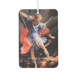 Saint Michael the Archangel with Prayer Air Freshener