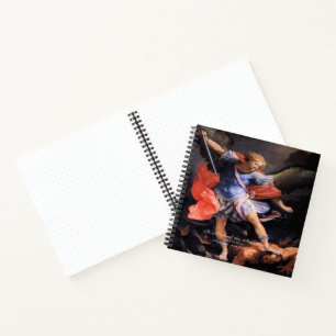 Saint Michael the Archangel with Prayer Notebook