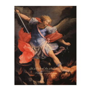 Saint Michael the Archangel Wood Wall Art