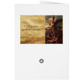 SAINT MICHAEL VANGUISHING SATAN CARDS (Back)