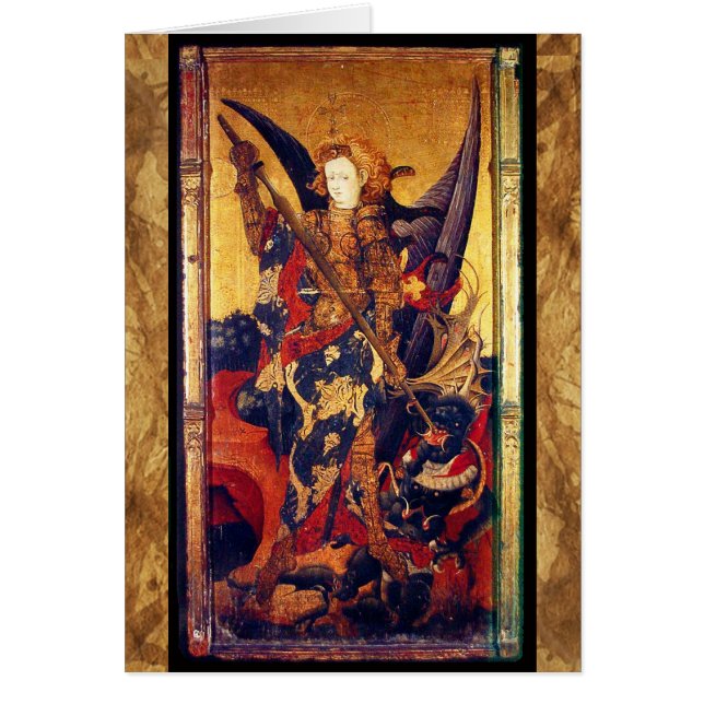 Saint Michael Vanguishing the Devil Prayer (Front)