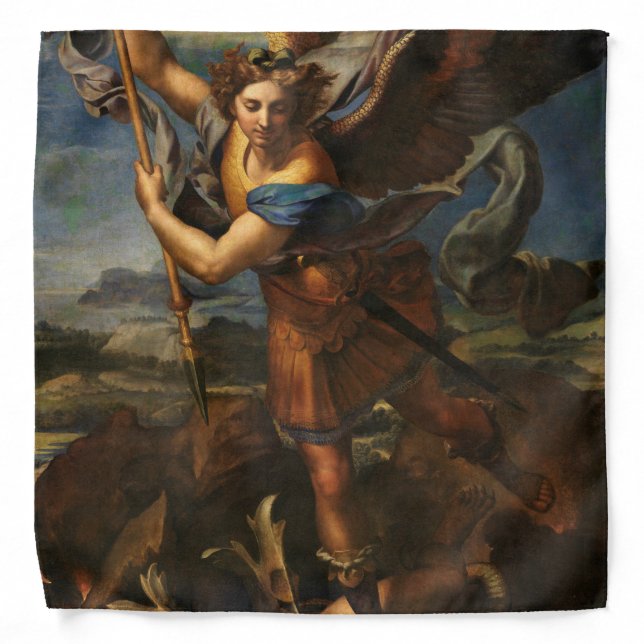 Saint Michael Vanquishing Satan Bandana (Front)