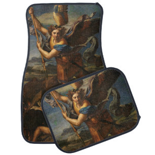 Saint Michael Vanquishing Satan Car Floor Mat