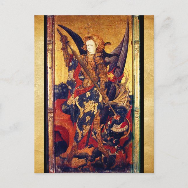 Saint Michael Vanquishing the Devil Postcard (Front)