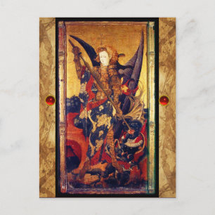 Saint Michael Vanquishing the Devil  Prayer Card