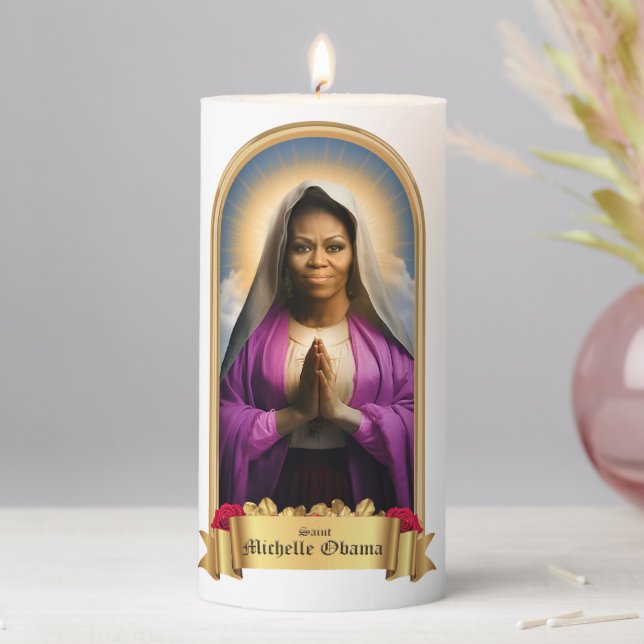 Saint Michelle Obama Prayer Candle (In Situ)