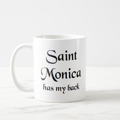 saint monica coffee mug