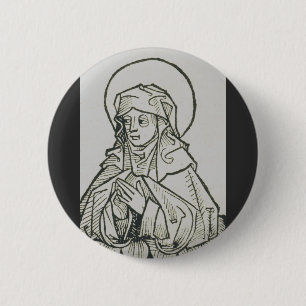 Saint Monica mother of Augustine of Hippo Button
