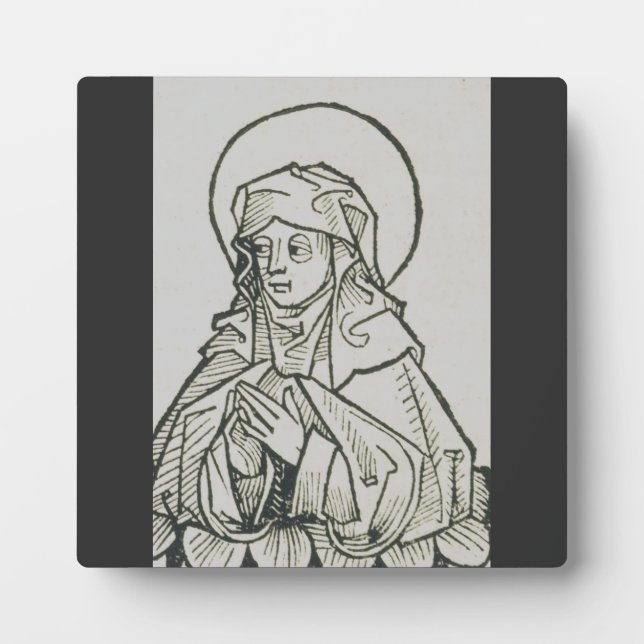 Saint Monica mother of Augustine of Hippo Plaque (Front)