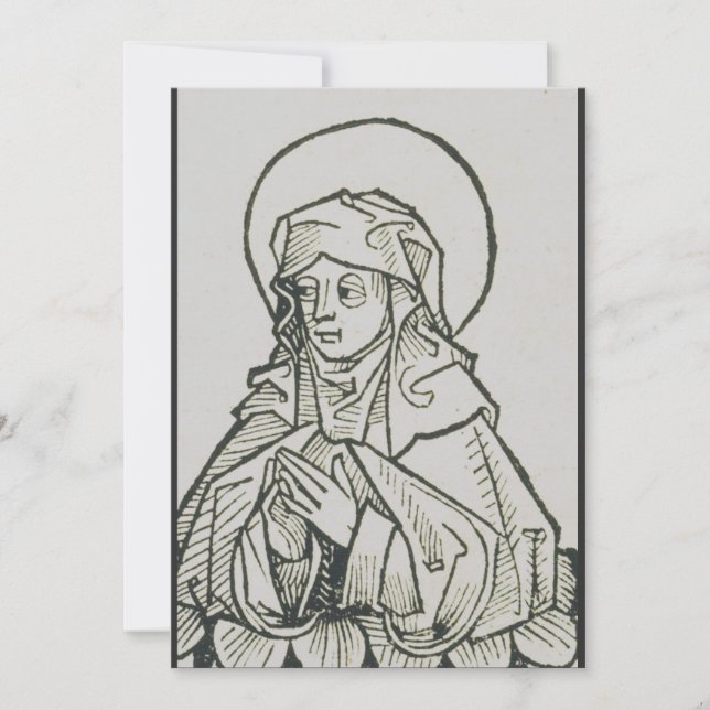 Saint Monica mother of Augustine of Hippo Thank You Card (Front)