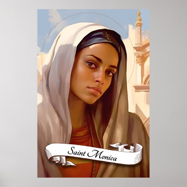 Saint Monica Mother of St Augustine Poster (Front)