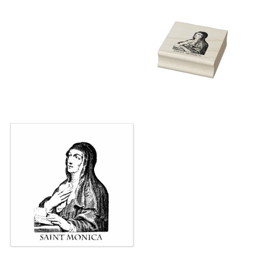 Saint Monica  Rubber Stamp