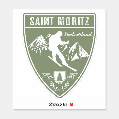 Saint Moritz Switzerland Sticker