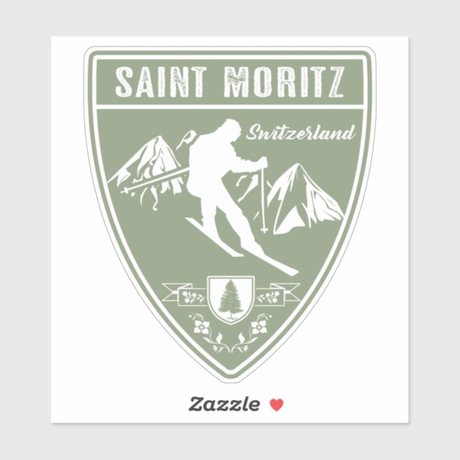 Saint Moritz Switzerland Sticker (Sheet)