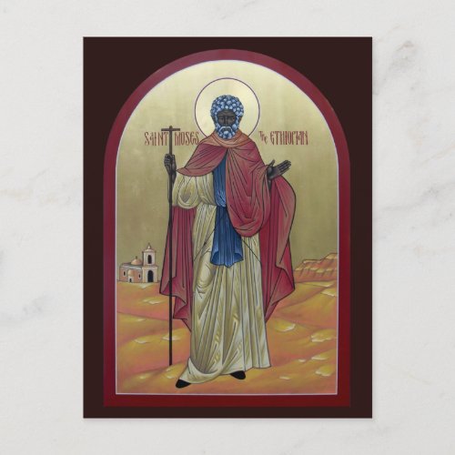 Saint Moses the Ethiopian Prayer Card