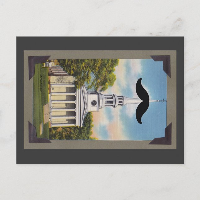 Saint Mustachias Postcard (Front)