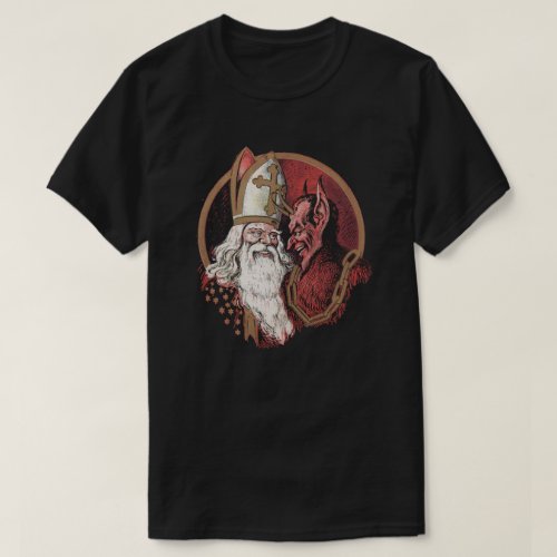 Saint Nicholas and Krampus T_Shirt