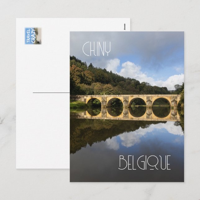 Saint Nicholas Bridge, Chiny, Belgium Holiday Postcard (Front/Back)