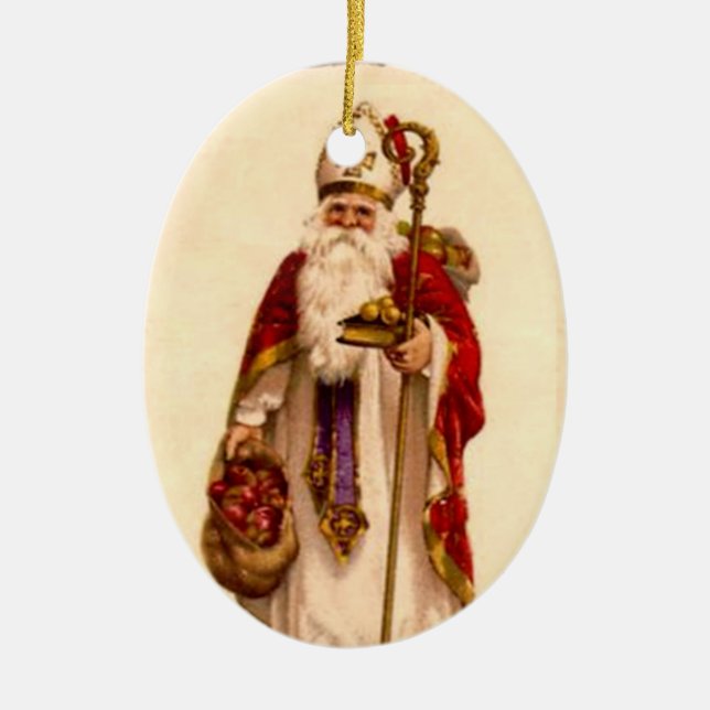 Saint Nicholas Christmas Tree Ornament (Front)