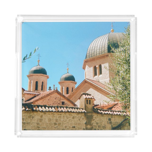 Saint Nicholas' Church - Kotor - Montenegro Acrylic Tray (Front)