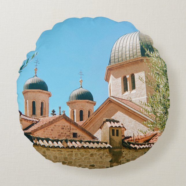 Saint Nicholas' Church - Kotor - Montenegro Round Pillow (Front)