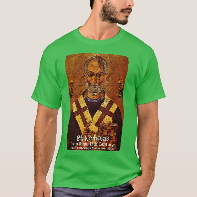 Saint Nicholas Father of Christmas T-Shirt (Front)